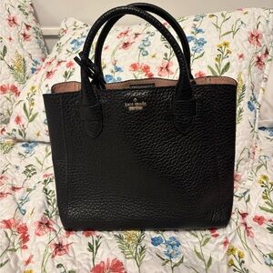 Kate Spade Black Textured Tote